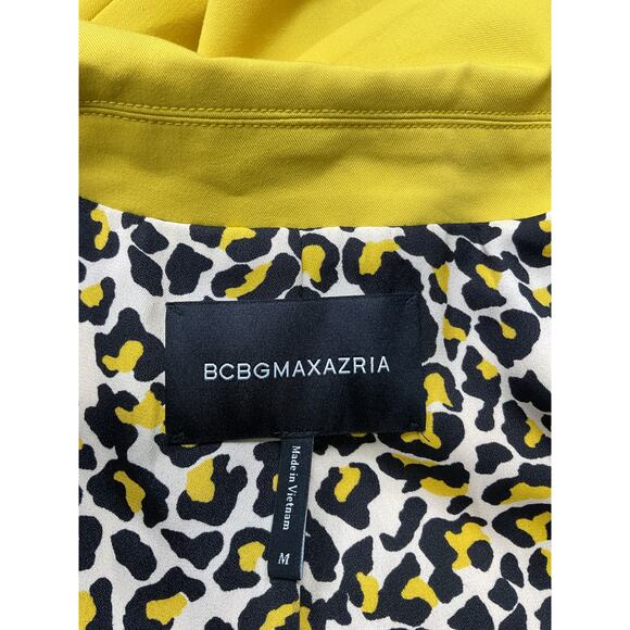 Bcbgmaxazria 'Carley' Yellow Boyfriend Blazer Size M - Picture 3 of 4
